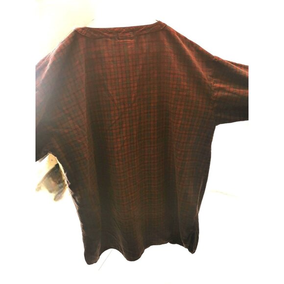 Men's Night Shirt Harley Davidson Flannel Long Sleeve Vintage XL - Picture 6 of 11